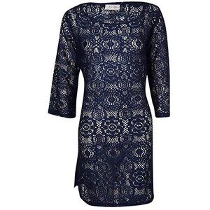 NWT J. VALDI Crewneck Crochet Swimsuit Cover Up